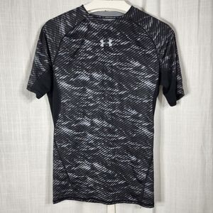 Under Armour Compression Black and Gray Patterned T-Shirt